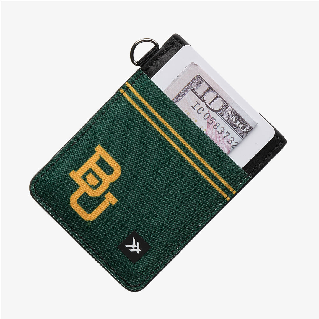 Vertical Leather Wallet - Baylor Green - Thread®