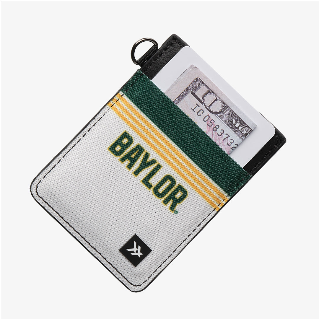 Vertical Leather Wallet - Baylor White - Thread®