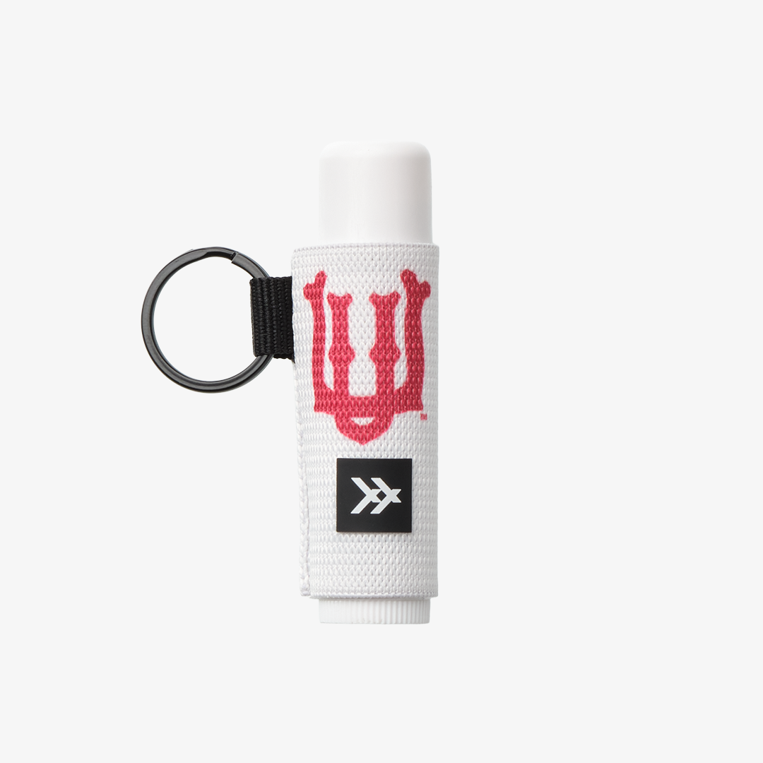 Chapstick Holder Keychain - UofU Interlocking White - Thread®
