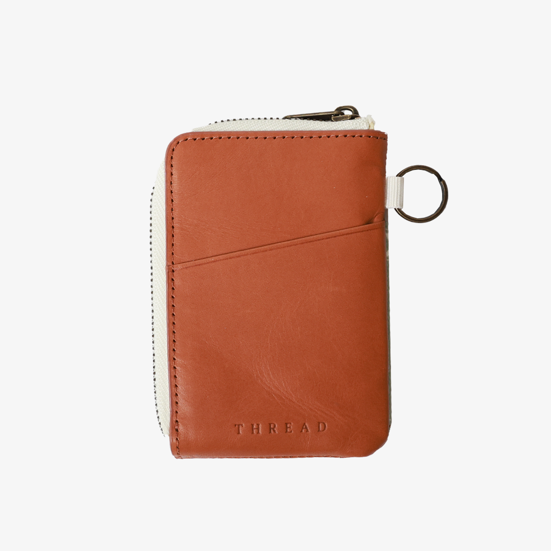 Leather Zip Wallet - Sawyer Olive - Thread®