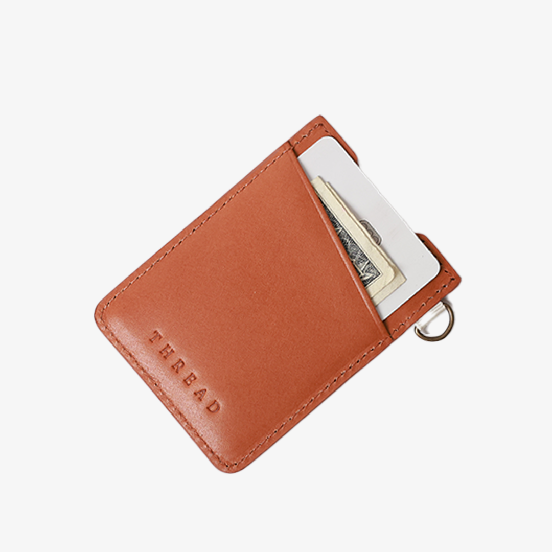 Vertical Leather Wallet - Scout Peach - Thread®
