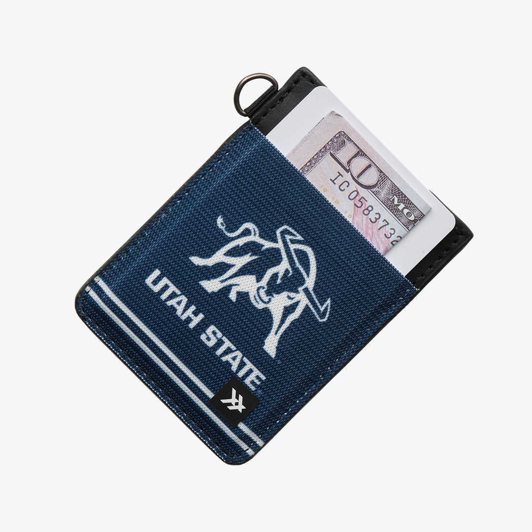 Vertical Leather Wallet - USU Bull - Thread®