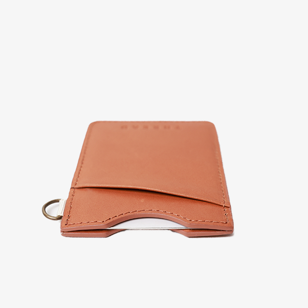 Vertical Leather Wallet - Scout Peach - Thread®