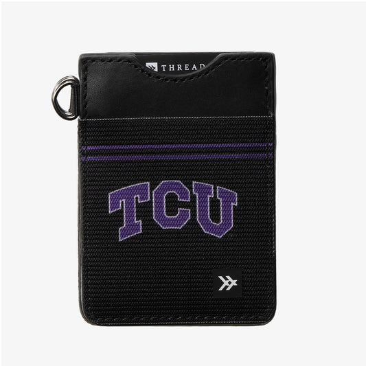 Vertical Leather Wallet - TCU Black - Thread®