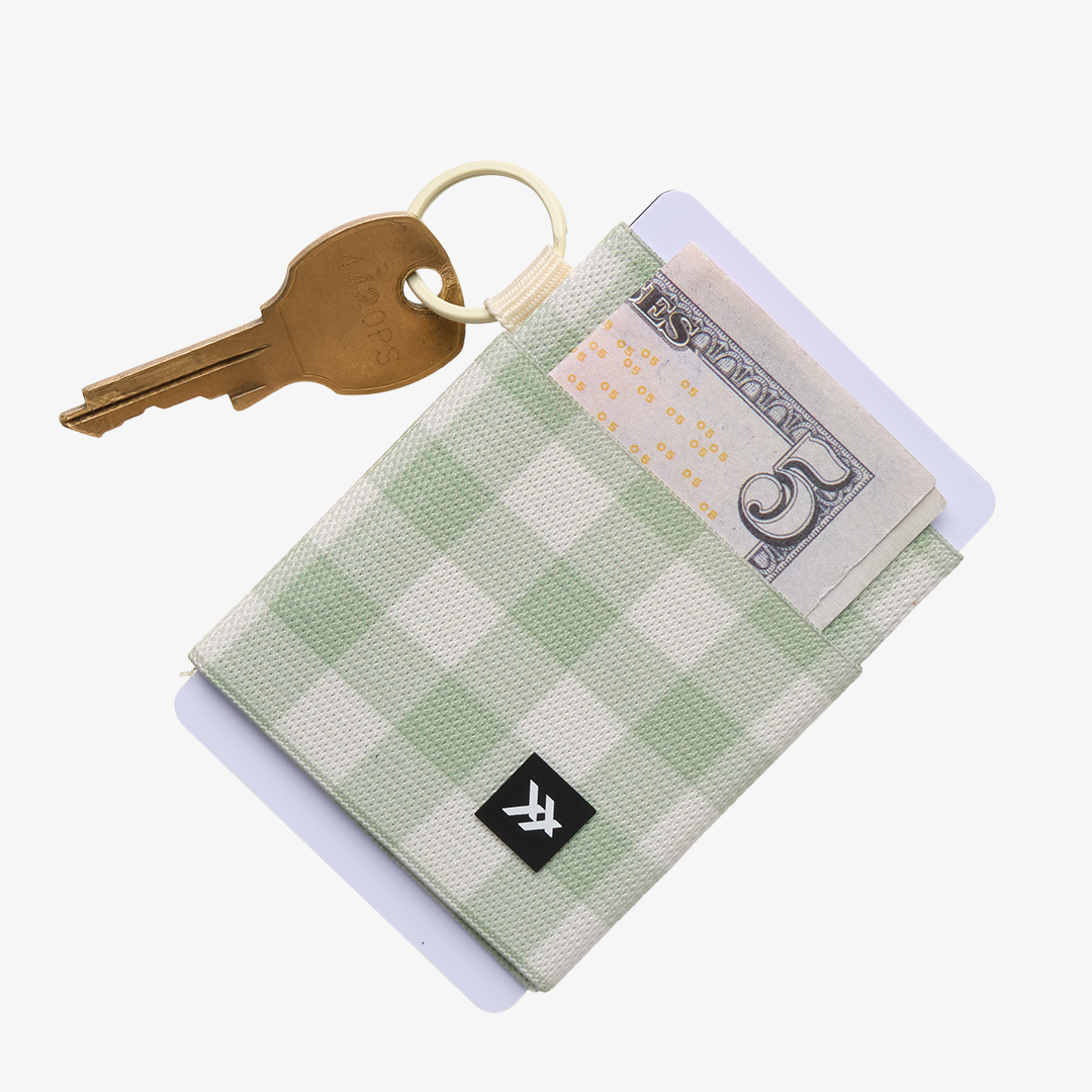 Elastic Wallet - Green Gingham - Thread®