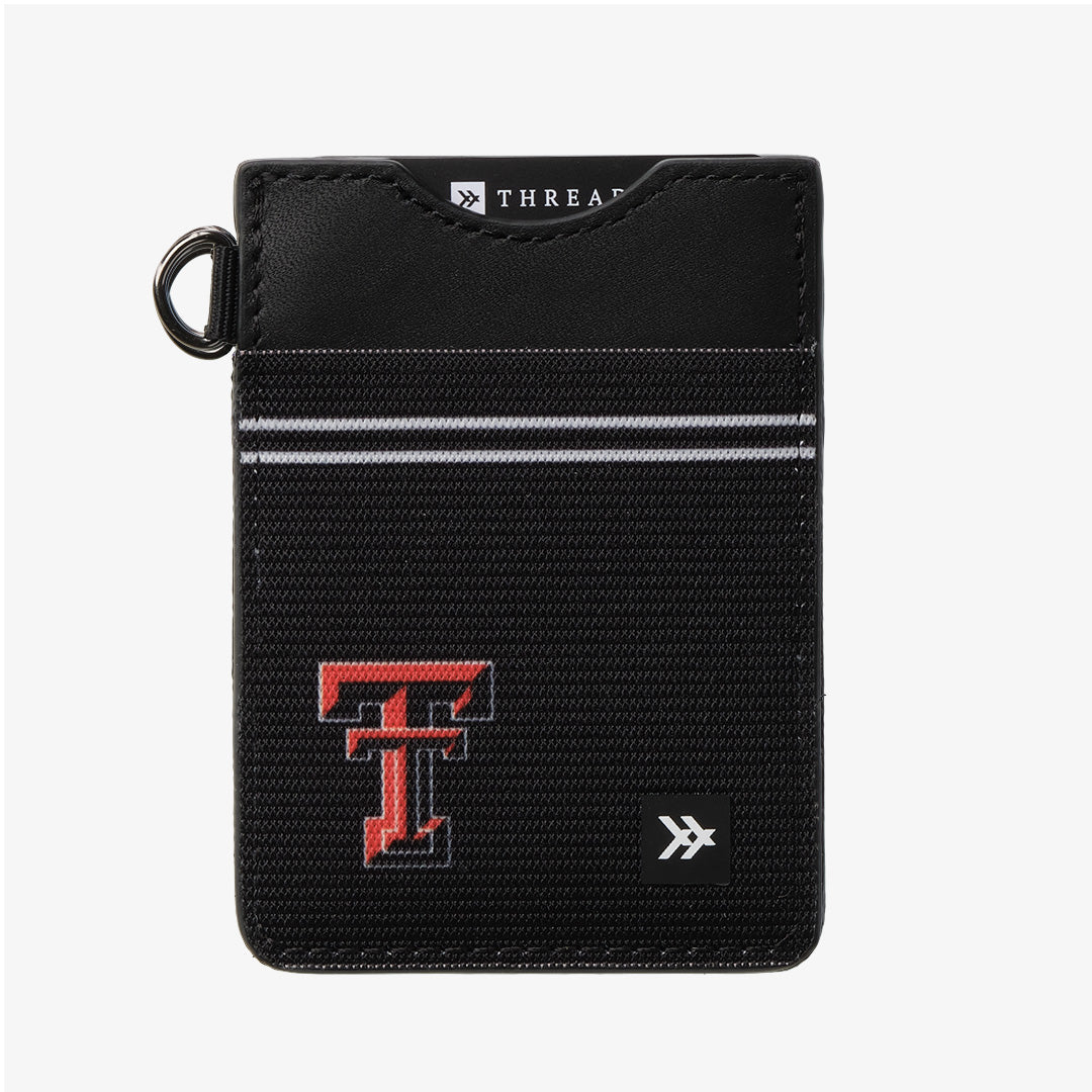 Vertical Leather Wallet - Texas Tech Black - Thread®
