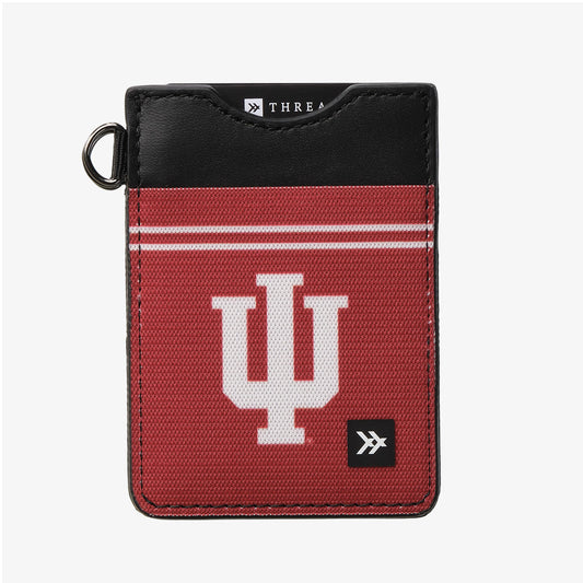 Vertical Leather Wallet - Indiana University Red - Thread®