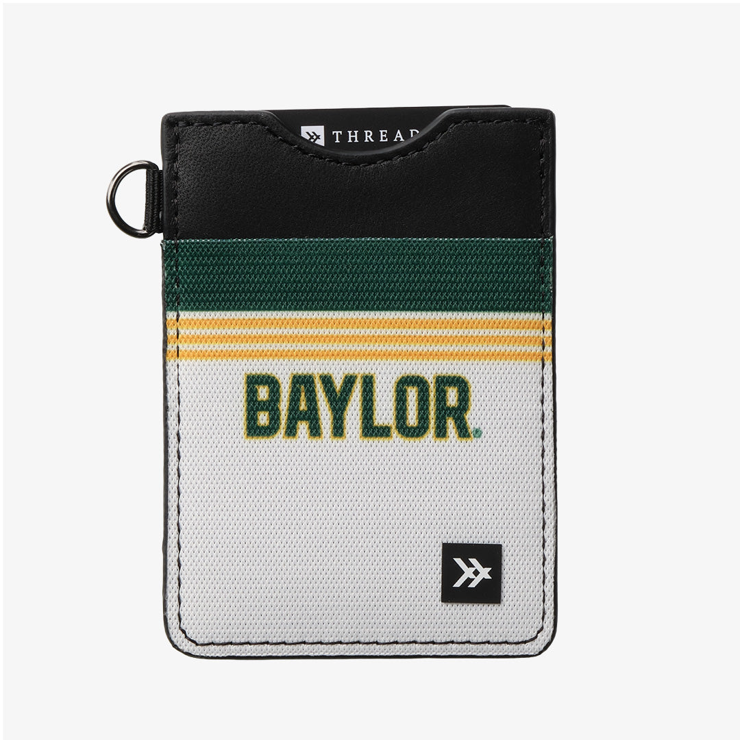 Vertical Leather Wallet - Baylor White - Thread®