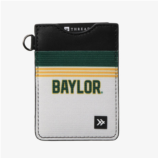 Vertical Leather Wallet - Baylor White - Thread®