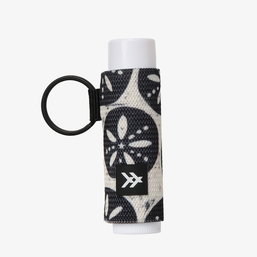 Chapstick Holder Keychain - Sand Dollar Black - Thread®
