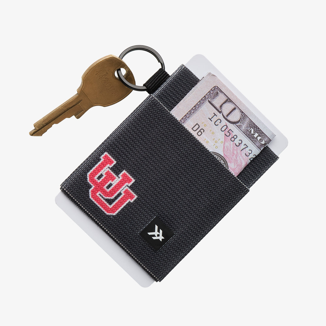 Elastic Wallet - UofU Interlocking Black - Thread®