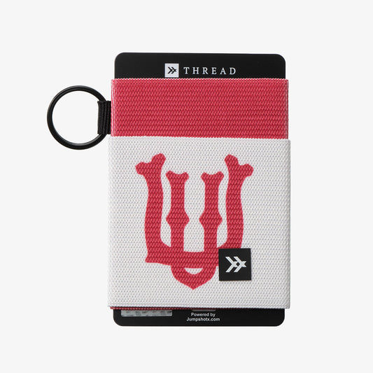 Elastic Wallet - UofU Interlocking White - Thread®