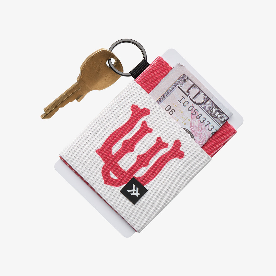 Elastic Wallet - UofU Interlocking White - Thread®