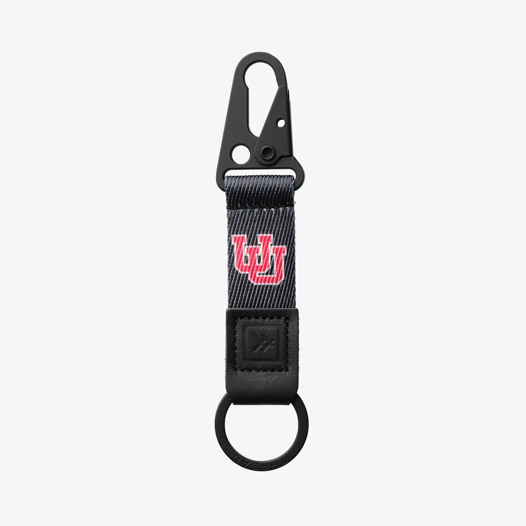 Keychain Clip - UofU Interlocking Black - Thread®