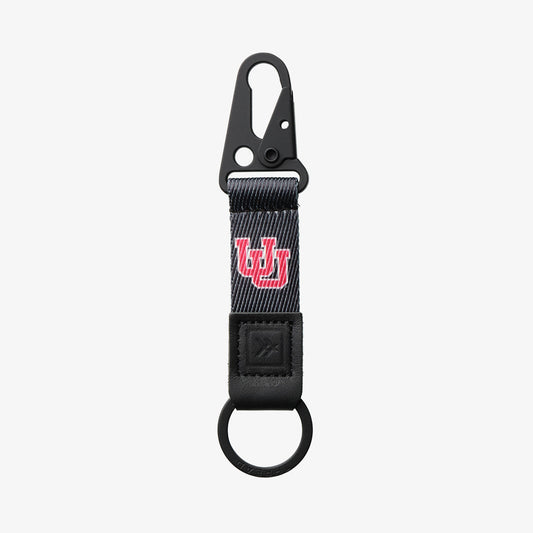 Keychain Clip - UofU Interlocking Black - Thread®