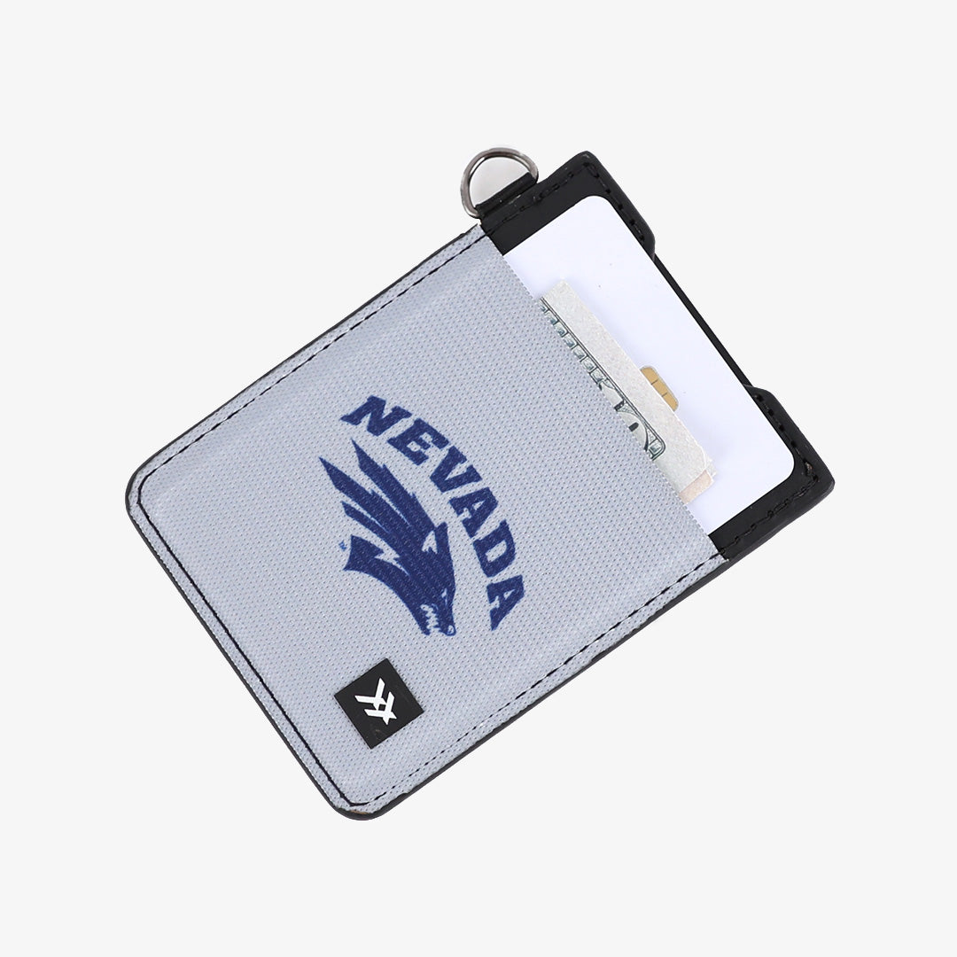 Nevada Silver Wolf - Vertical Leather Wallet