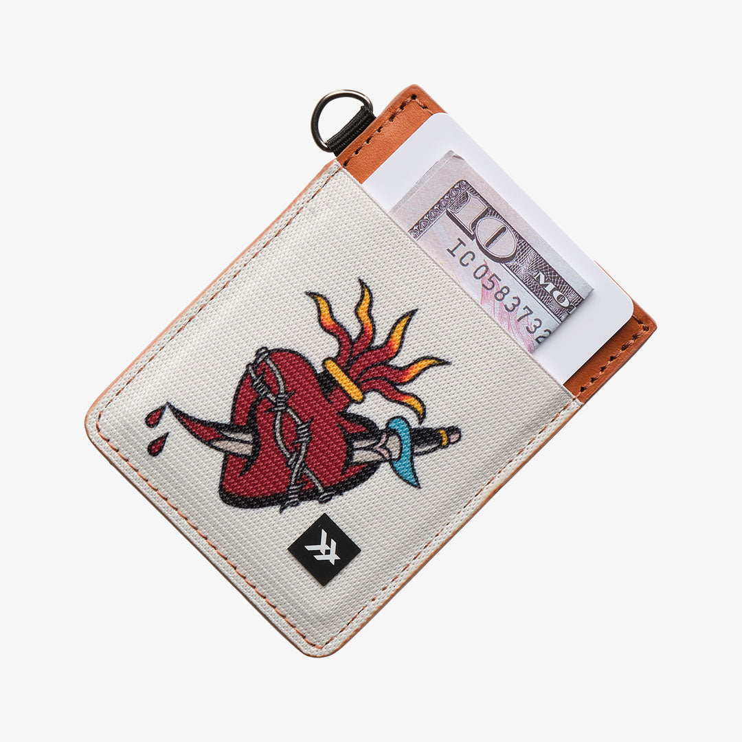 Vertical Leather Wallet - Heartbreaker - Thread®