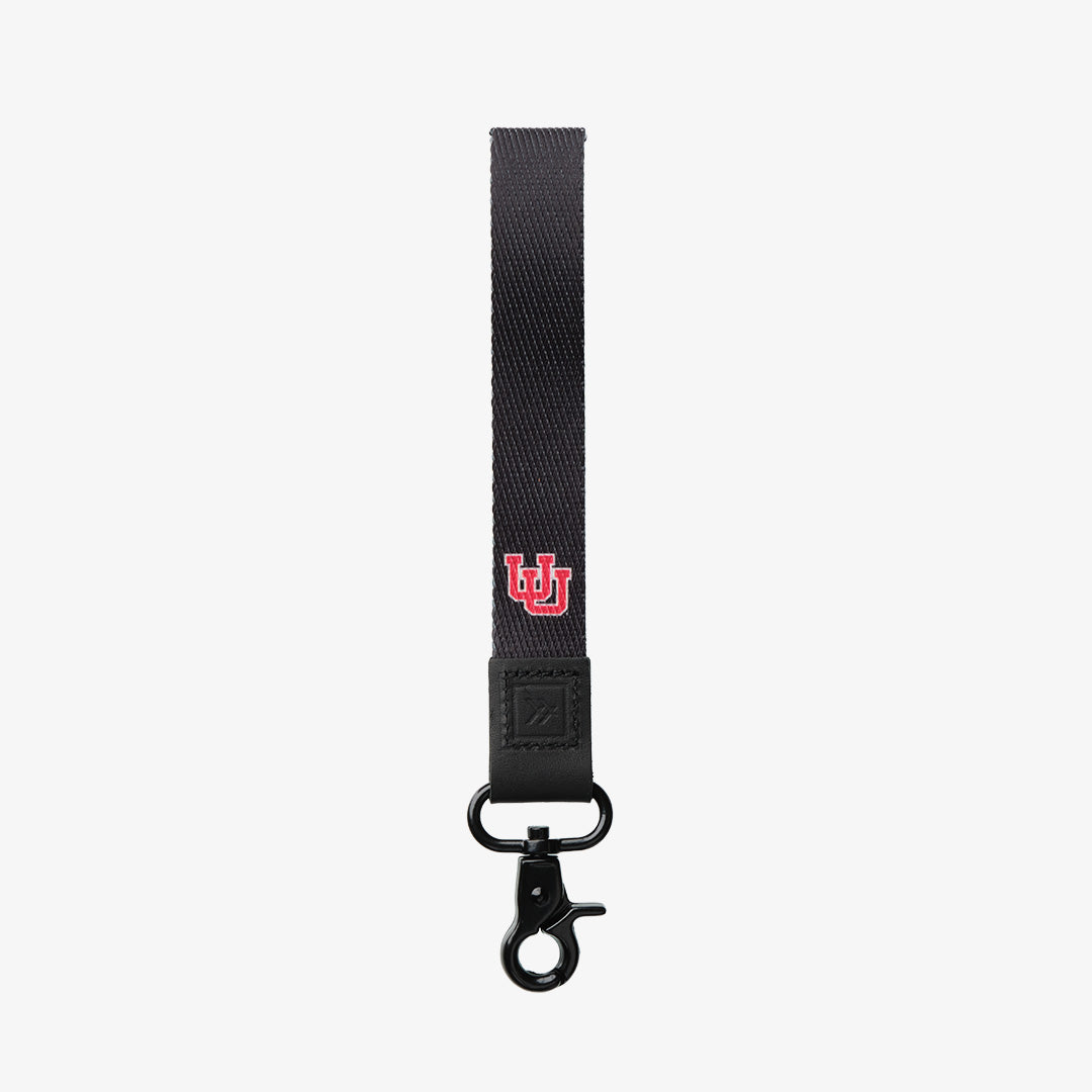 Wristlet Keychain - UofU Interlocking Black - Thread®