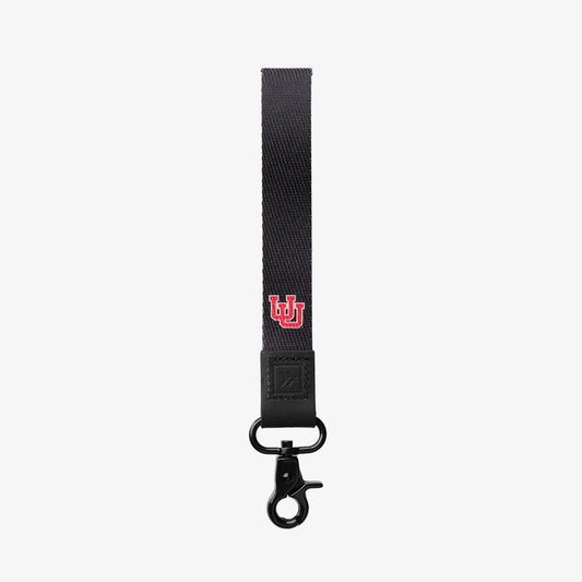 Wristlet Keychain - UofU Interlocking Black - Thread®