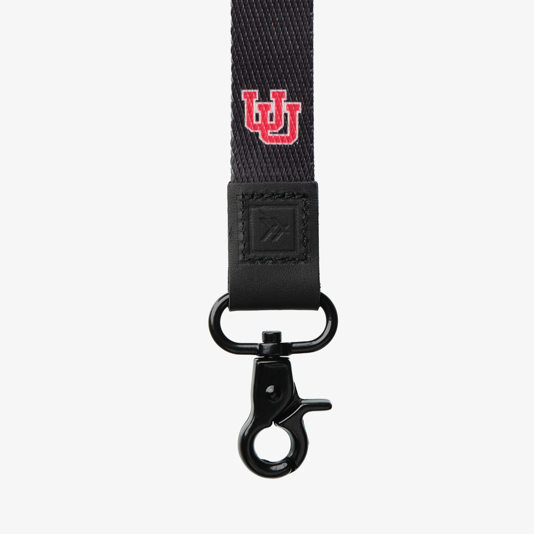 Wristlet Keychain - UofU Interlocking Black - Thread®