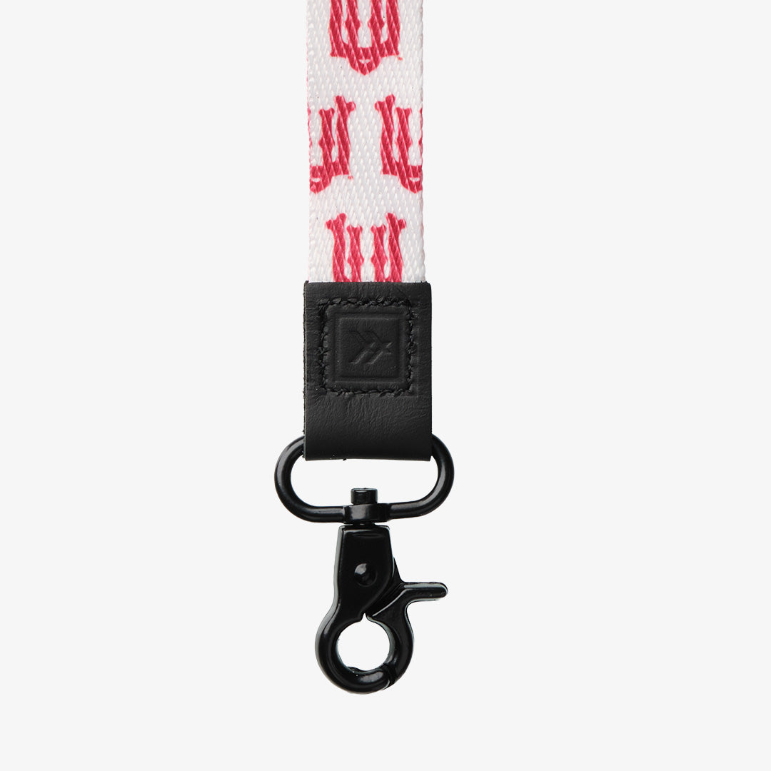 Wristlet Keychain - UofU Interlocking White - Thread®