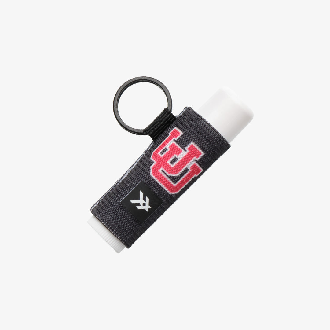 Chapstick Holder Keychain - UofU Interlocking Black - Thread®