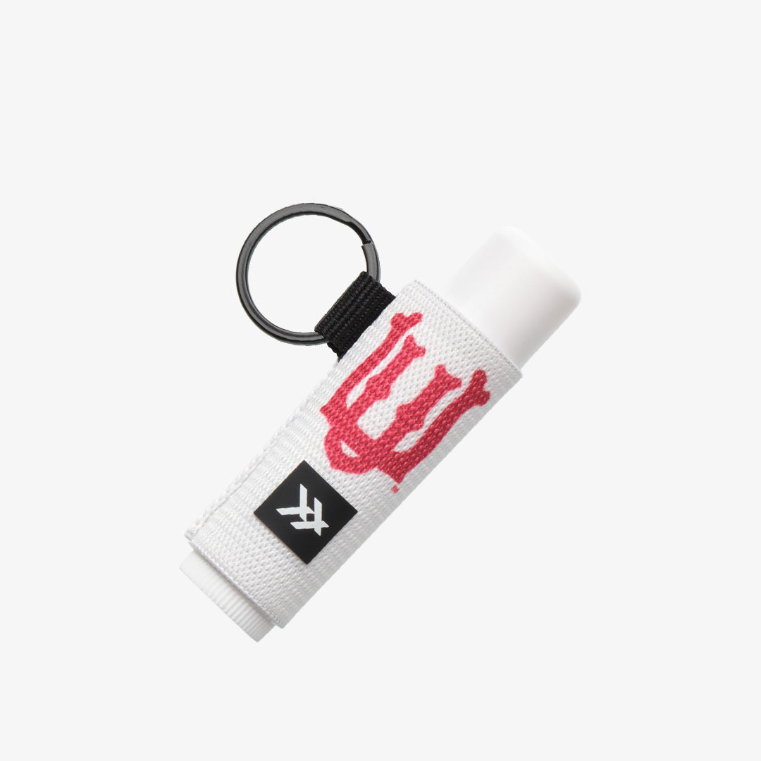 Chapstick Holder Keychain - UofU Interlocking White - Thread®