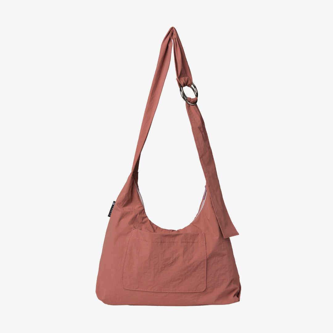 Large Slouchy Shoulder Bag - Mauve - Thread®