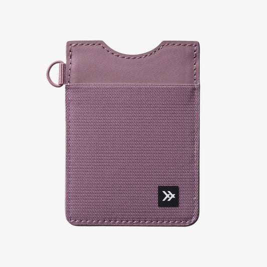 Vertical Leather Wallet - Mauve - Thread®