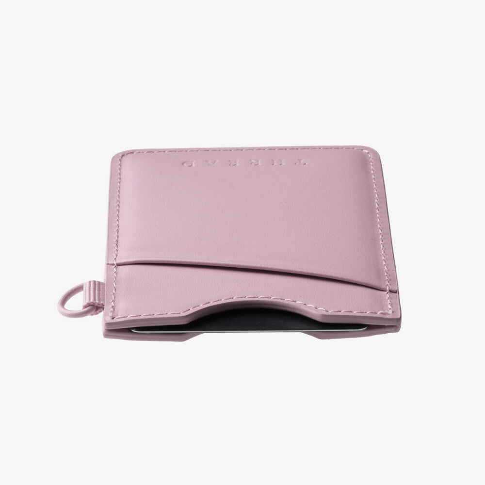 Vertical Leather Wallet - Mauve - Thread®