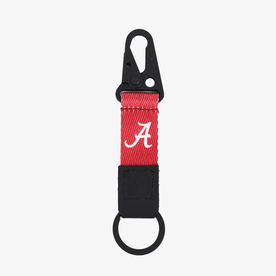 Alabama Crimson Solid - Keychain Clip