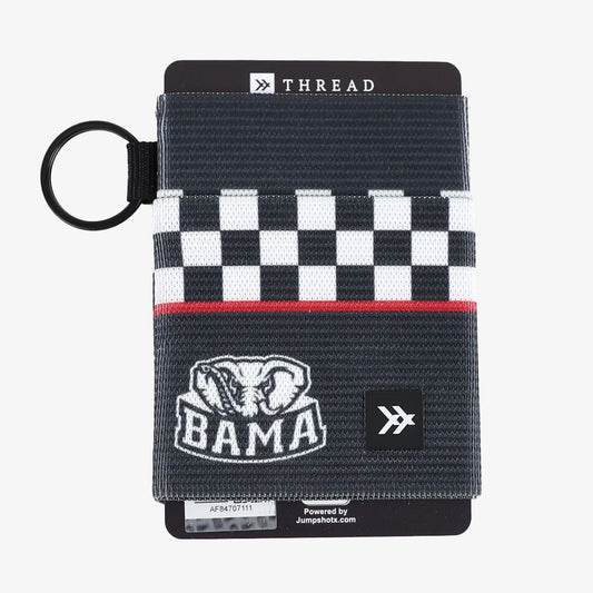 Alabama Black Checker - Elastic Wallet