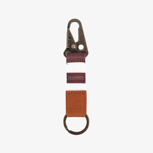 Brown Stripes - Keychain Clip