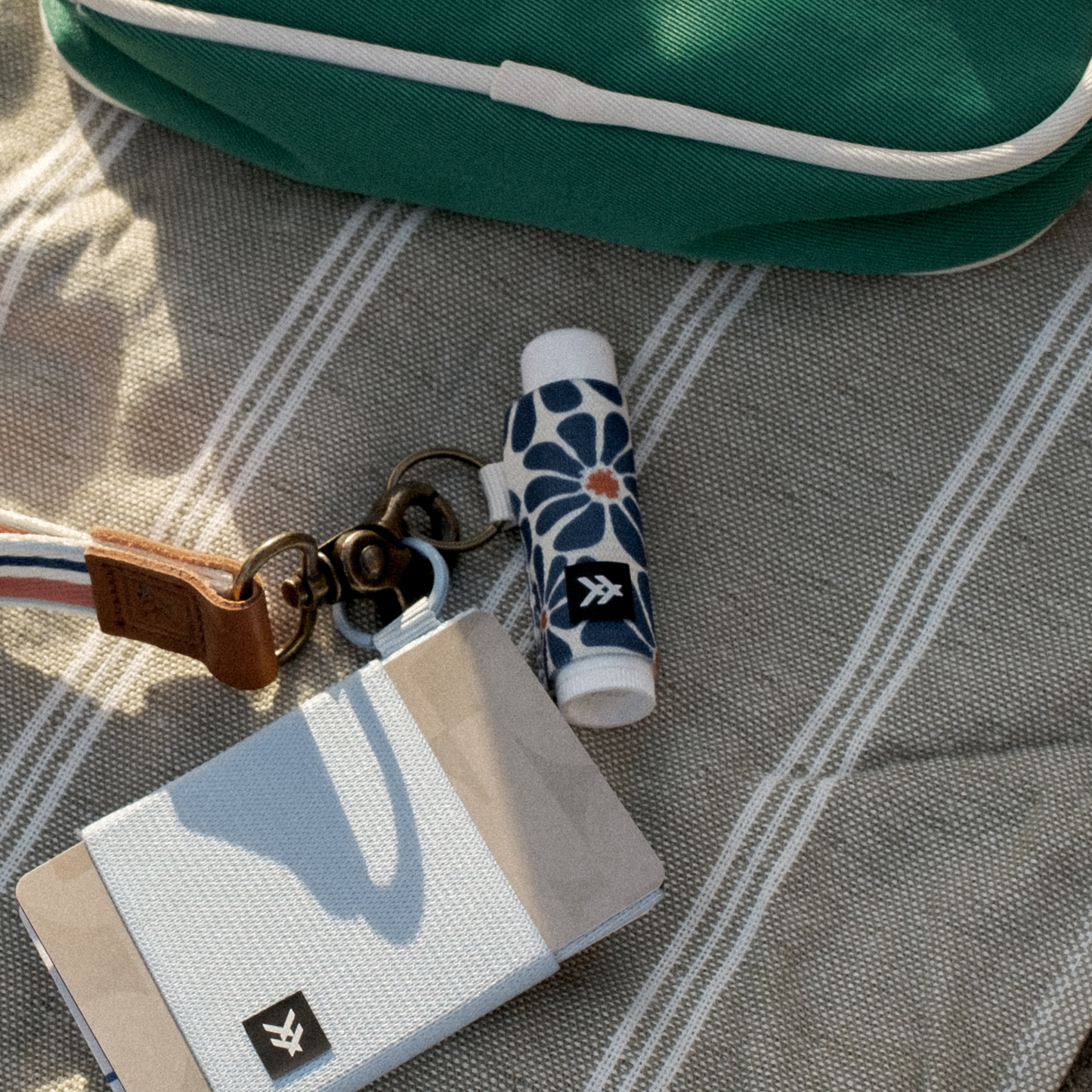 Chapstick Holder Keychain - Emmeline Navy - Thread®