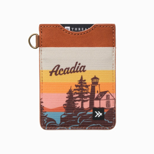 Vertical Leather Wallet - Acadia - Thread®