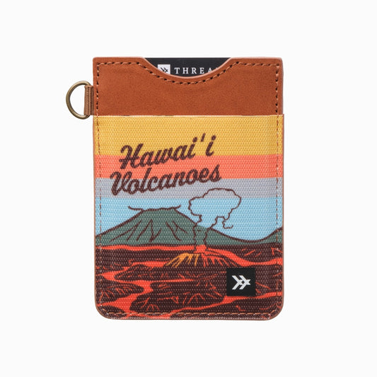 Vertical Leather Wallet - Hawaii Volcanoes - Thread®