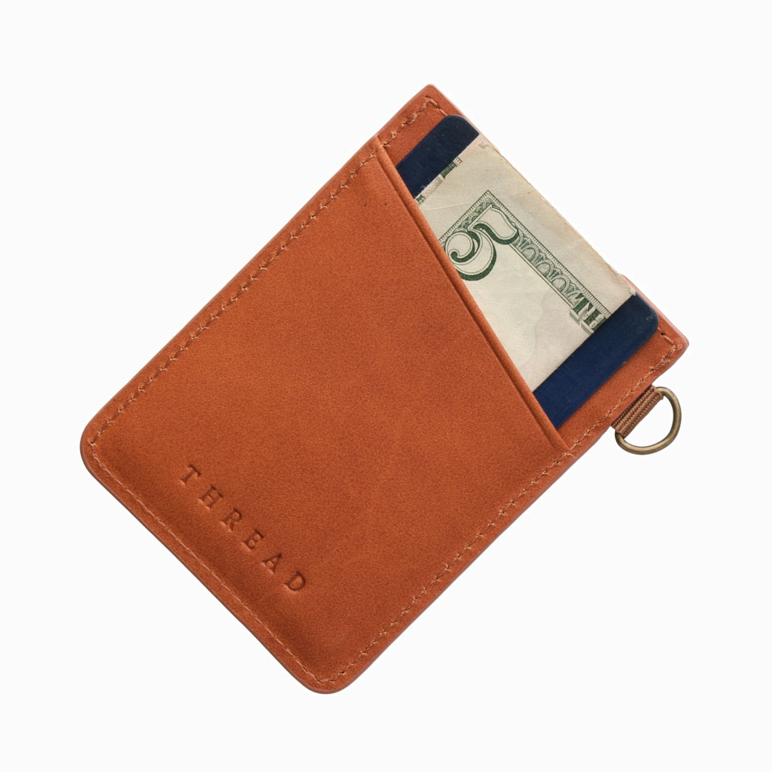 Vertical Leather Wallet - Hawaii Volcanoes - Thread®