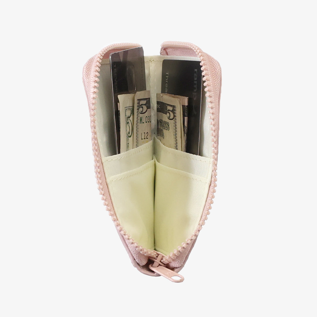 Leather Zip Wallet - Rose Dust - Thread®
