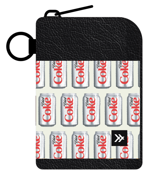 Diet Coke Cans - Leather Zip Wallet