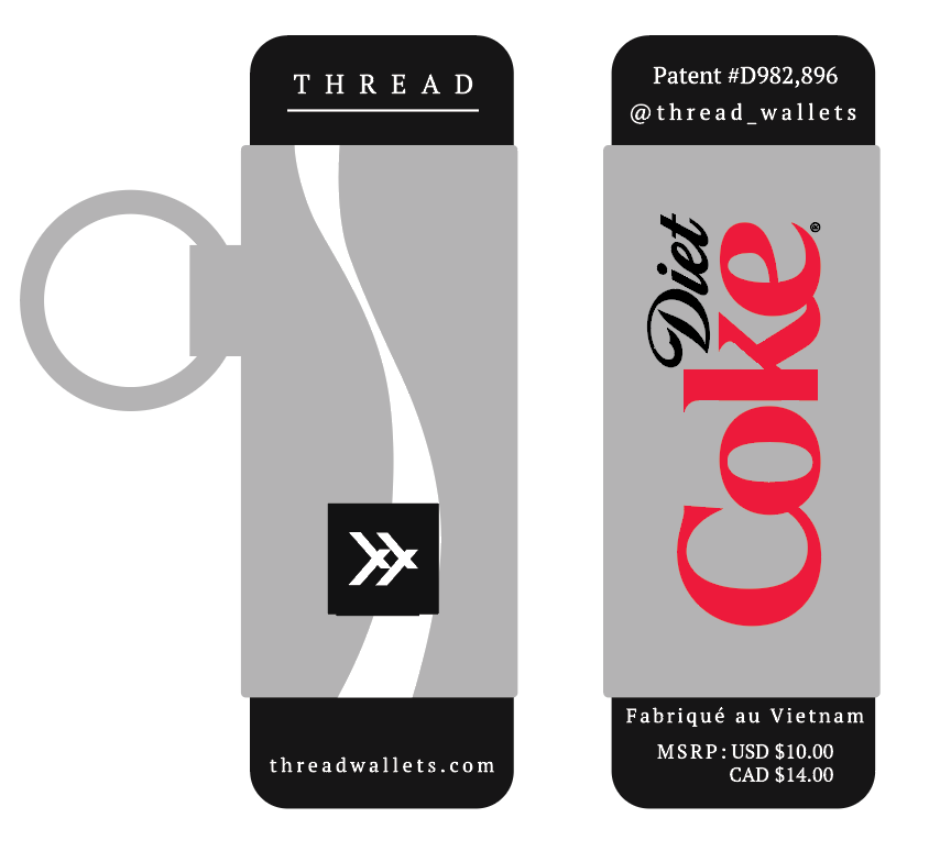 Diet Coke Logo - Chapstick Holder Keychain