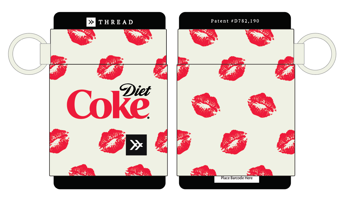 Diet Coke Kiss - Elastic Wallet