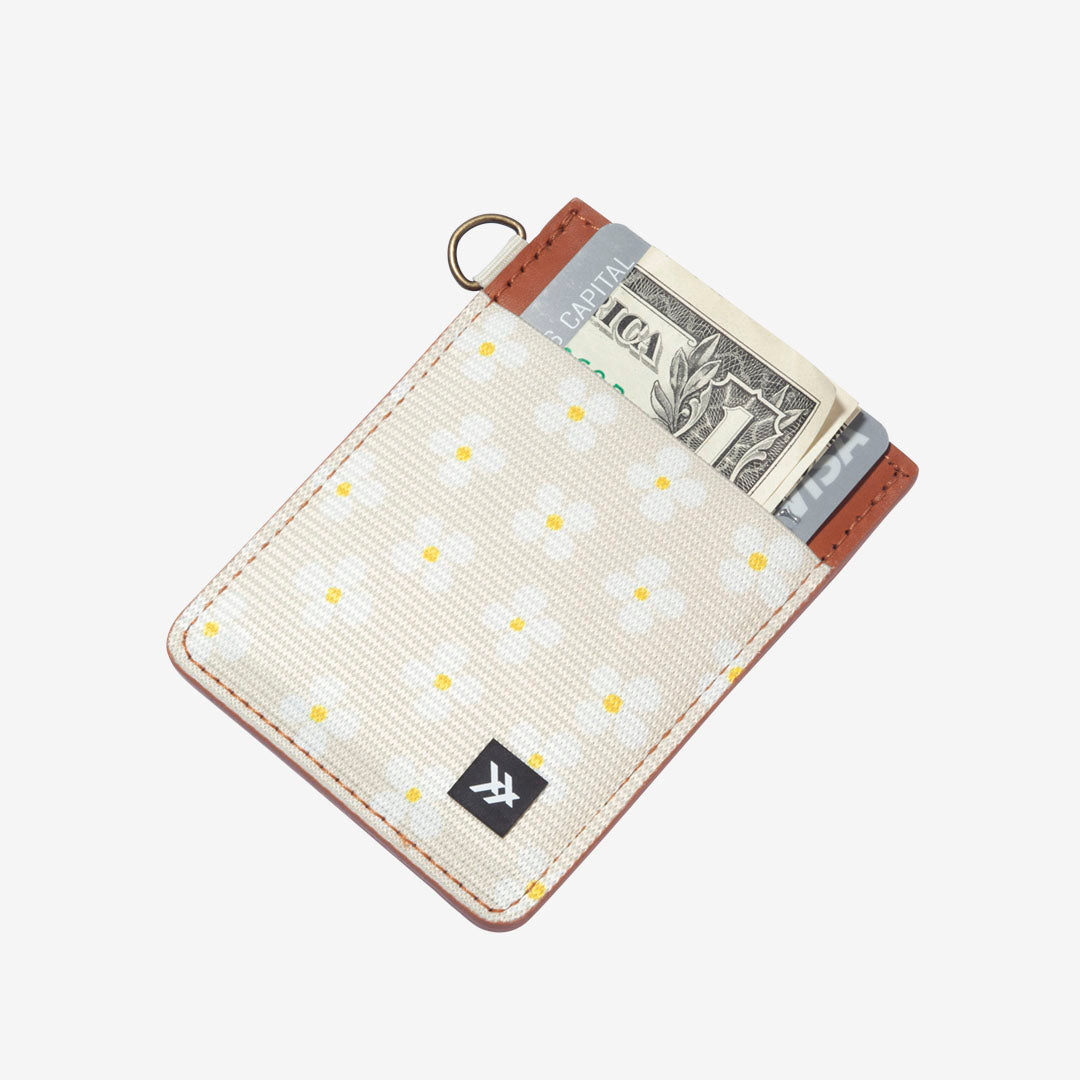Vertical Leather Wallet - Luna Beige - Thread®