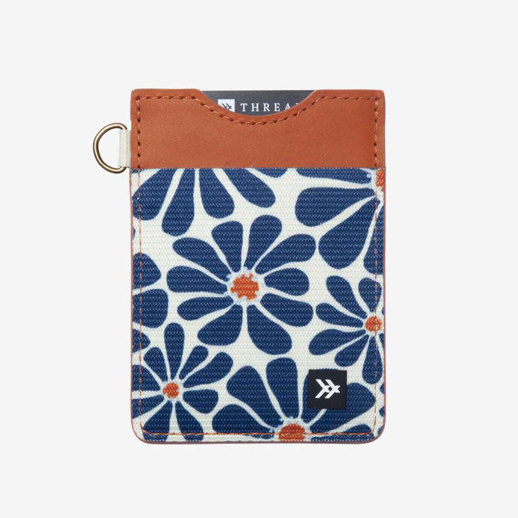 Vertical Leather Wallet - Emmeline Navy - Thread®