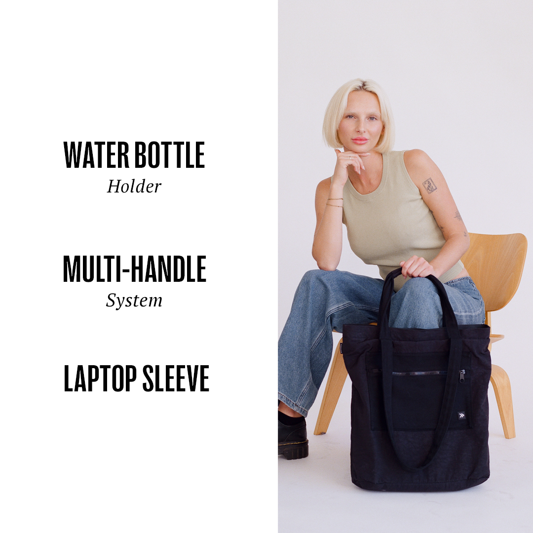 Black - Utility Tote Bag