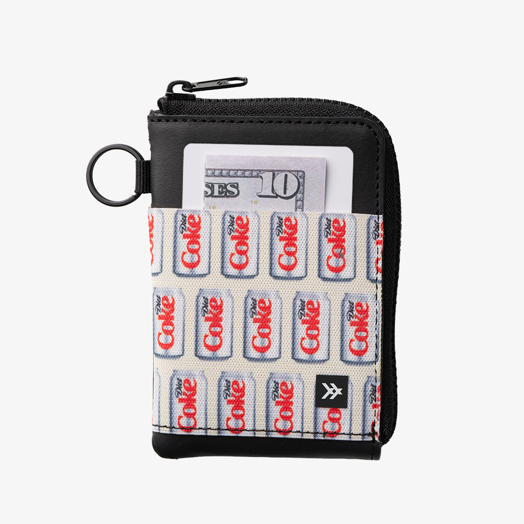 Leather Zip Wallet - Diet Coke Cans - Thread®