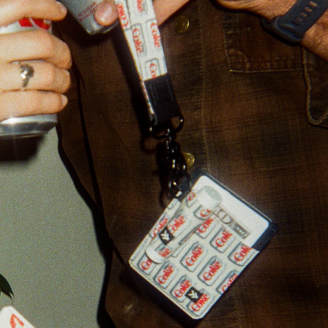 Vertical Leather Wallet - Diet Coke Cans - Thread®