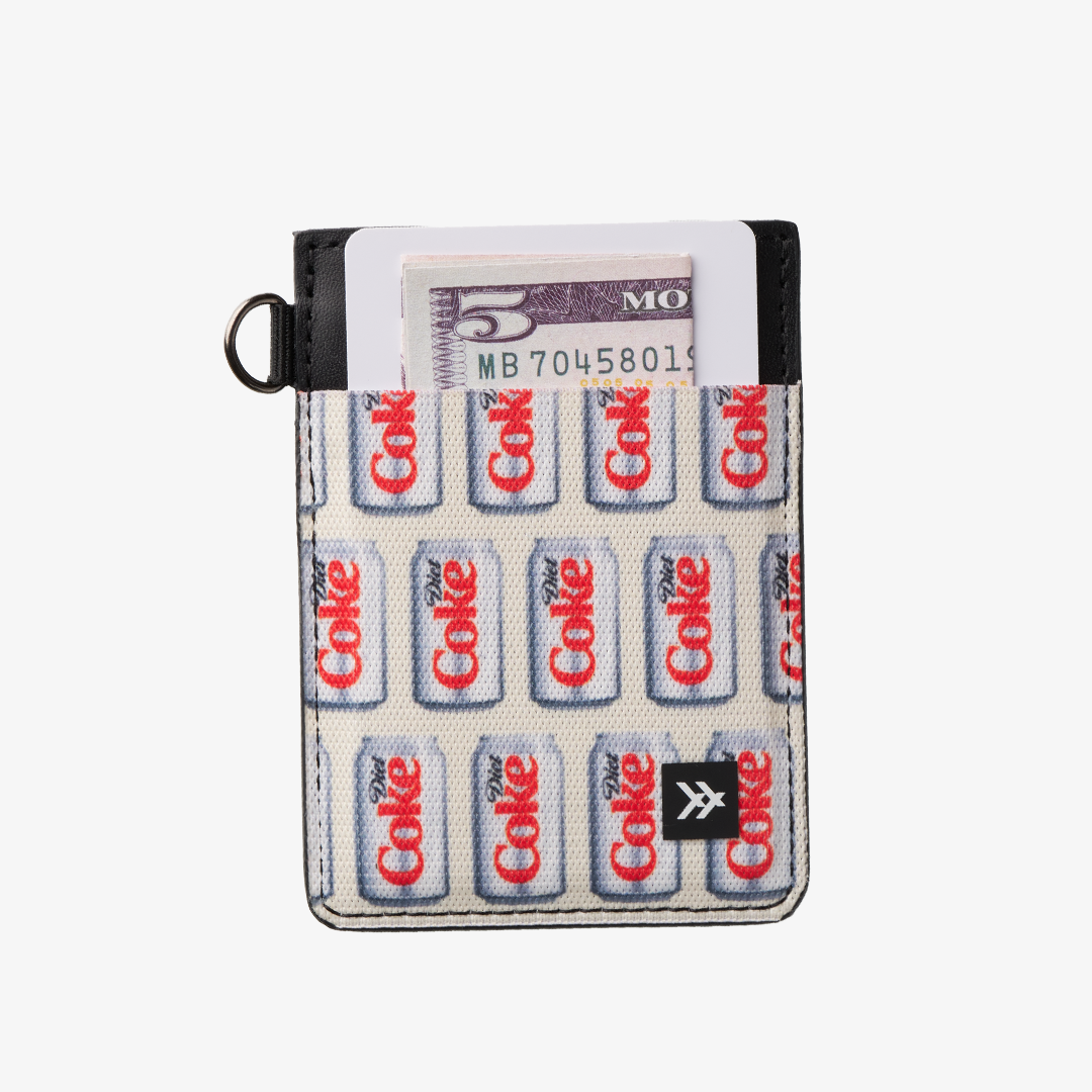 Vertical Leather Wallet - Diet Coke Cans - Thread®
