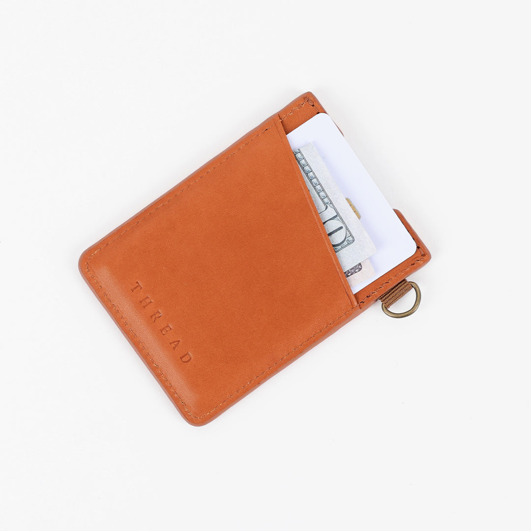 Vertical Leather Wallet - Coral Reef - Thread®