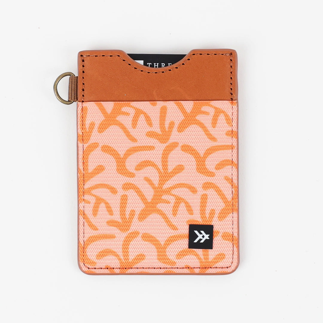 Vertical Leather Wallet - Coral Reef - Thread®