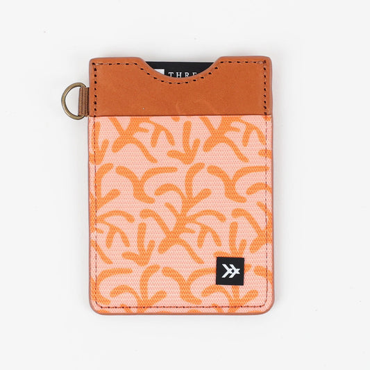Vertical Leather Wallet - Coral Reef - Thread®